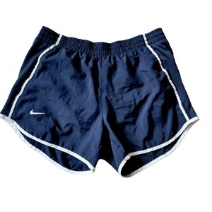 Nike Dri-Fit Athletic Shorts Running Lined Elastic Waist Women's Small Navy